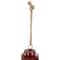 Embossed Christmas Bell Ornaments - 6" - Burgundy - Set of 2